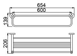 Timo Полка для полотенец Saona 13058/03 – фотография-2